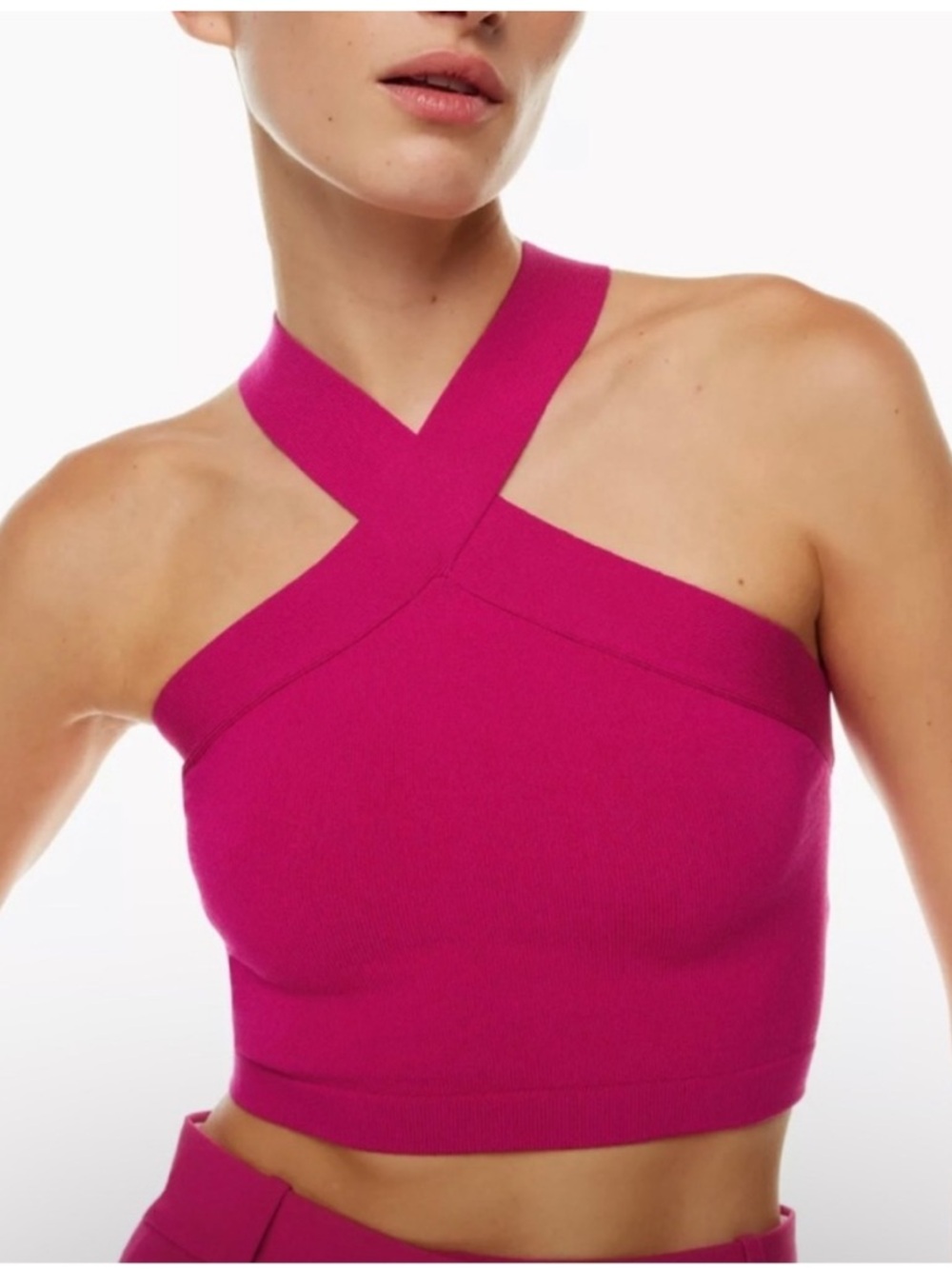 Aritzia Babaton Sculpt Knit Crop Tops Size S - Picture 5 of 6